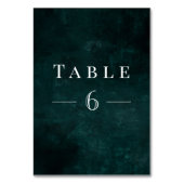 Foliage Kranz mit rustikaler Vegetation Tischnummer (Vorderseite)