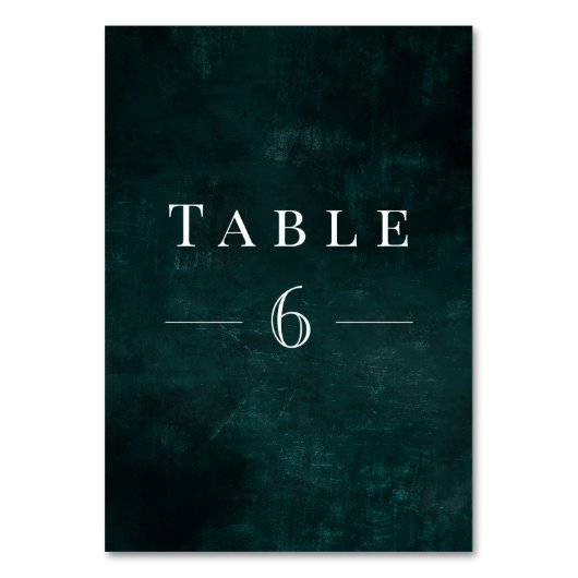 Foliage Kranz mit rustikaler Vegetation Tischnummer (Vorderseite)