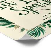 Foliage Lass Liebe Sparkle Neu versendetes Absende Poster (Ecke)