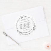 Foliage Leaf Ingredients Product Label Stickers (Umschlag)