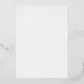 Foliage Leaf Line Art Moderne Hochzeit retten das  Folieneinladung (Rückseite)