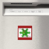 Foliage Merry Christmas Magnet (In Situ (Geschirrspüler))