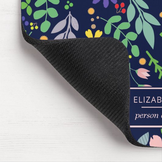 Foliage Modern floral Mousepad (Ecke)