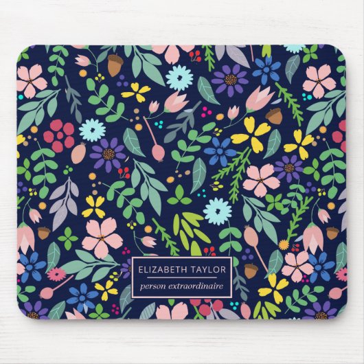 Foliage Modern floral Mousepad (Vorne)