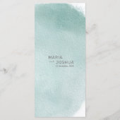 Foliage Modern Menu Menükarte (Rückseite)