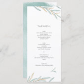 Foliage Modern Menu Menükarte (Vorne/Hinten)