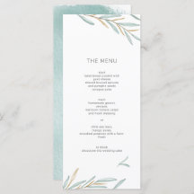 Foliage Modern Menu
