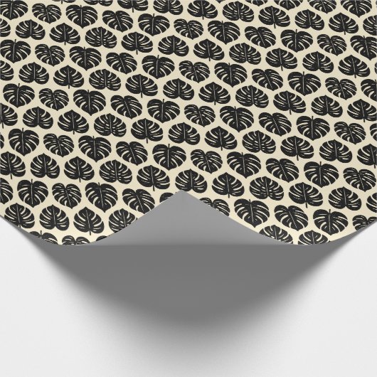 Foliage Monstera Geschenkpapier (Ecke)