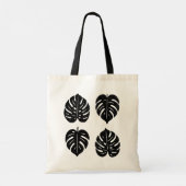 Foliage Monstera Tote Bag Tragetasche (Rückseite)