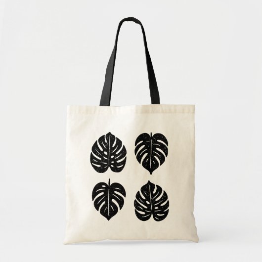 Foliage Monstera Tote Bag Tragetasche (Vorne)
