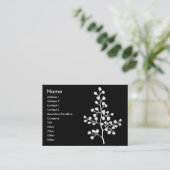 Foliage Nr. 4 Mono | Visitenkarte (Stehend Vorderseite)