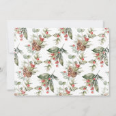 Foliage Nutcracker Sugar Plum Fairy Birthday Einladung (Rückseite)