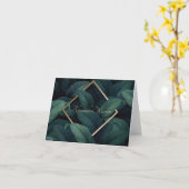 Foliage-Personalisierte Geschirr Karte (Gelbe Blume)