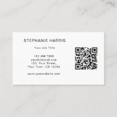 Foliage QR Code Visitenkarte (Rückseite)