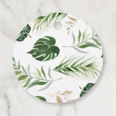 Foliage Safari Animals Baby Dusche Pop It Geschenkanhänger (Rückseite)