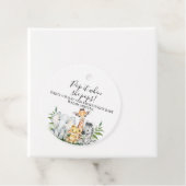Foliage Safari Animals Baby Dusche Pop It Geschenkanhänger (Beispiel)
