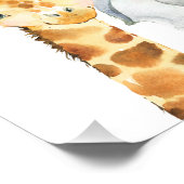 Foliage Safari Baby Dusche Willkommenspender Poster (Ecke)