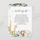 Foliage Safari Babydusche Buchanfrage Einladung (Vorne/Hinten)