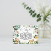 Foliage Safari Babydusche Buchanfrage Visitenkarte (Stehend Vorderseite)