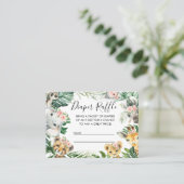 Foliage Safari Babydusche Windelwindeln Visitenkarte (Stehend Vorderseite)