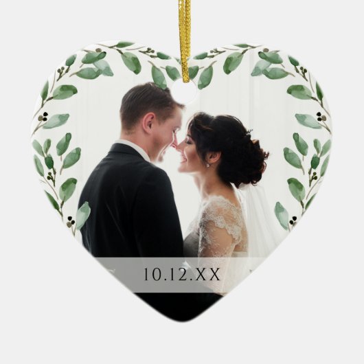 Foliage | Sonderdatum und zwei Fotos Keramik Ornament (Vorne)
