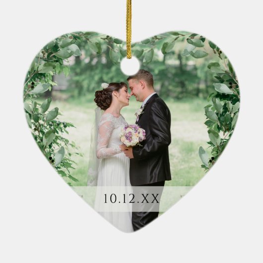 Foliage | Sonderdatum und zwei Fotos Keramik Ornament (Hinten)