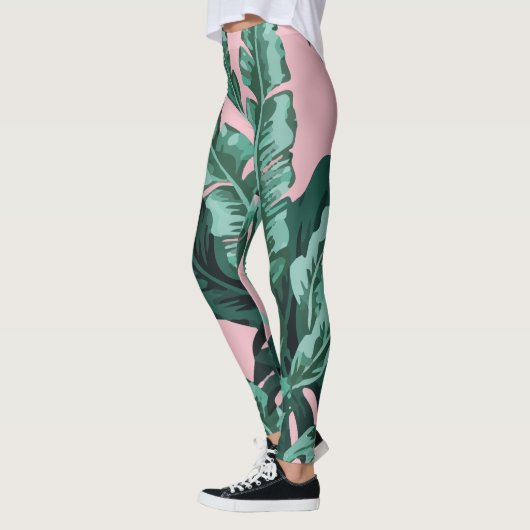 Foliage tropischer Pflanze Leggings (Links)