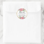 Foliage Vielen Dank für die Unterstützung unseres  Runder Aufkleber (Tasche)