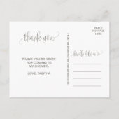 Foliage Vielen Dank Postkarte (Rückseite)