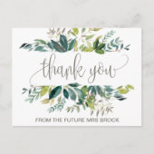 Foliage Vielen Dank Postkarte (Vorderseite)