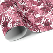 Foliage Wasserfarbe Lila, florenlos. Geschenkpapier (Rolleneckpunkt)