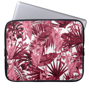 Foliage Wasserfarbe Lila, florenlos. Laptopschutzhülle