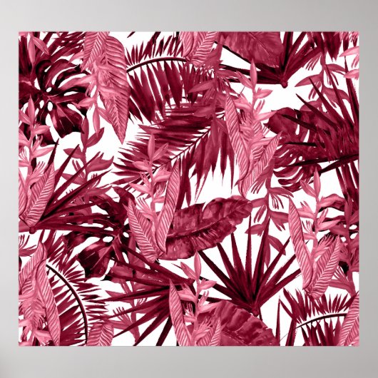 Foliage Wasserfarbe Lila, florenlos. Poster (Vorne)