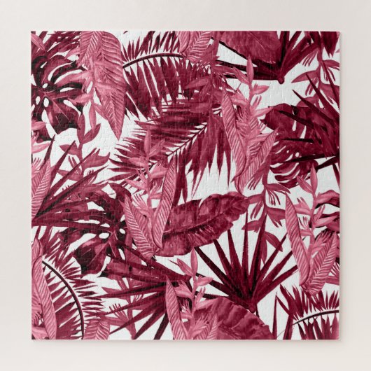 Foliage Wasserfarbe Lila, florenlos. Puzzle (Vertikal)