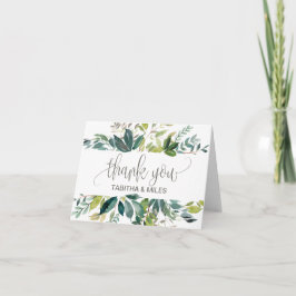 Foliage Wedding Danke-Card Dankeskarte