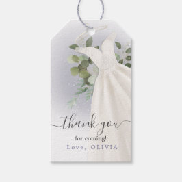 Foliage Wedding Dress Brautparty Geschenkanhänger