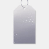 Foliage Wedding Dress Brautparty Geschenkanhänger (Rückseite)