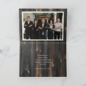 Foliage Wreath auf Holz | Die Grüße der Saison Karte (Innenseite)