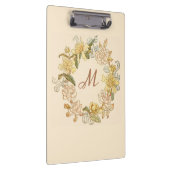 Foliage Wreath Elopement Modernes, stilvolles Desi Klemmbrett (Rechts)