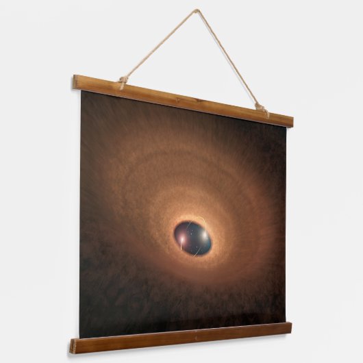 Folie aus stumpfem Material, die von der Sternbild Wandteppich Mit Holzrahmen (Gewinkelt)