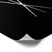 Folie epee Säbel Schwerter umzäunen Schwertkampf Poster (Ecke)