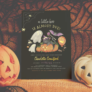 Folie geprägt   Boo süße Halloween-Baby-Party  Folieneinladung