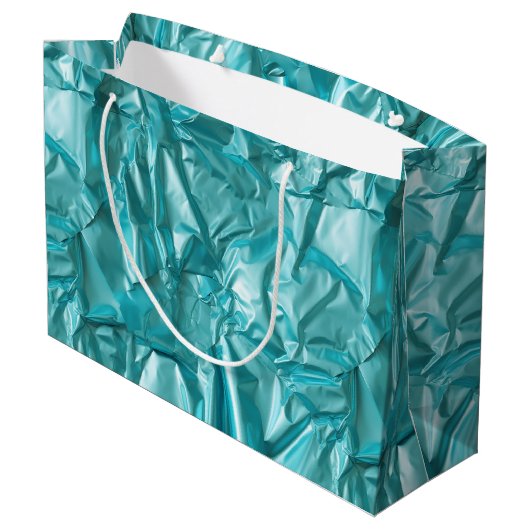 Folie-Krissel-Muster Große Geschenktüte (Rückseite Schrägansicht)