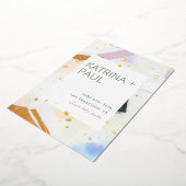 Folie Save the Date miteinander verbunden Folien Feiertagskarte (Gedreht)