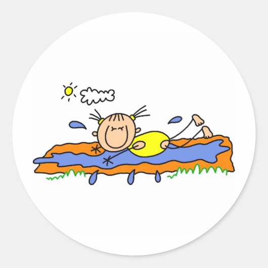 Folie und Folie auf einem Hot Day Aufkleber (Vorderseite)