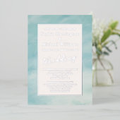 Folie Wolken & Himmel Boho Serene Hochzeitseinladu Folieneinladung (Stehend vorne)
