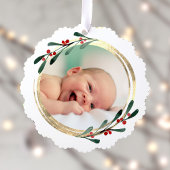 Folien aus Imitat Frohe Weihnachten Ornament Karte