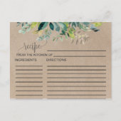 Folien-Brautparty-Rezeptionskarten Postkarte (Vorderseite)