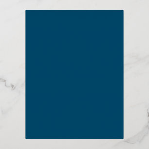 Folien-Feiertagspostkarten   Luxuriöse blaue Grüße Folien Feiertagspostkarte