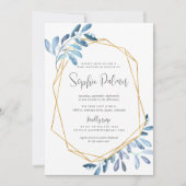 Folien, gefroren | Watercolor Baby Shower Einladun Einladung (Vorderseite)